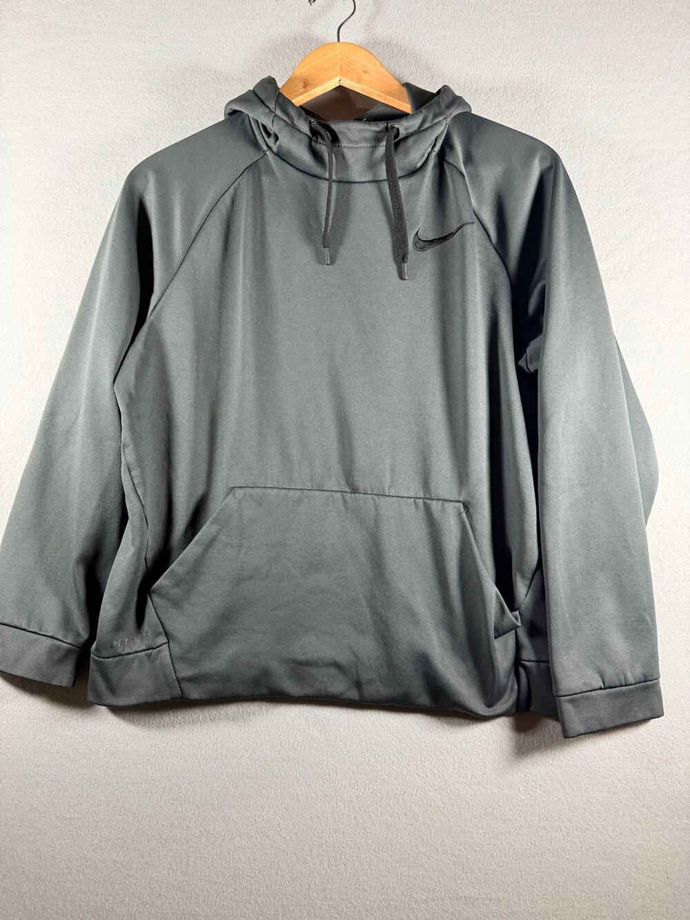 Nike Dri-FIT Pullover Hoodie Dark Gray Size M